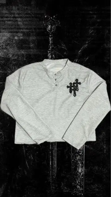 십자가 긴팔 셔츠 맨투맨 y2k 펑크