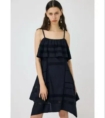 MOUSSY 러플 미니 드레스