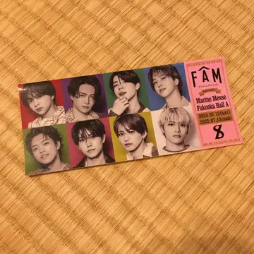 timelesz 타임레스 스티커 FAM 후쿠오카 회장 한정판