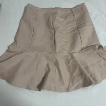 미셸 마카롱 베이지 플레어 스커트 SS 사이즈