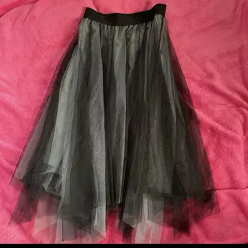 여성용 스커트 플리츠 롱 스커트 레이스 오샤레 히라히라