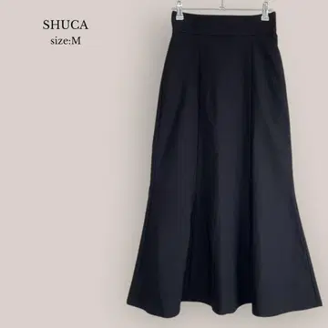 슈카 SHUCA 새상품급 롱 플레어 스커트 머메이드 맥시 스트레치