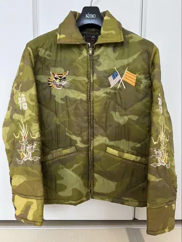 동양 엔터프라이즈 베트남 점퍼 호랑이와 드래곤 자수