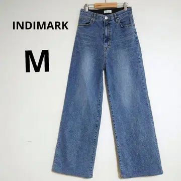 INDIMARK 스트레치 하이웨스트 와이드 데님