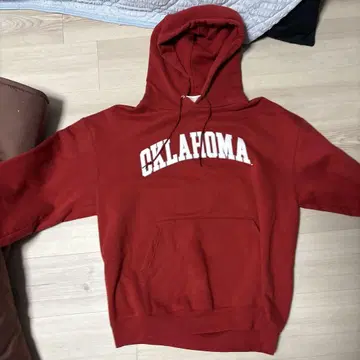 Champion 오클라호마 후드티 L 레드