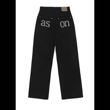 as'on 블랙 팬츠 S 사이즈