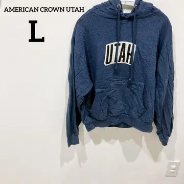 한정판 AMERICAN CROWN UTAH [ L ] 후드티 네이비