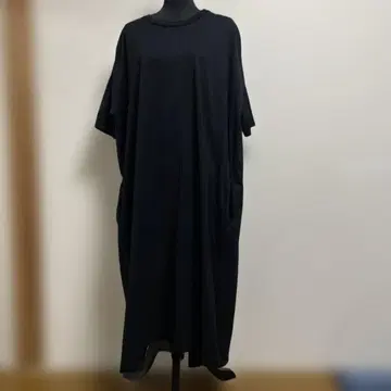 OP UNIVERSAL SEVEN 블랙 티셔츠 롱 원피스 반팔