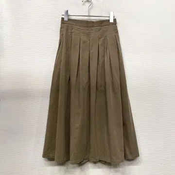 FORK&SPOON 코듀로이 베이지 스커트