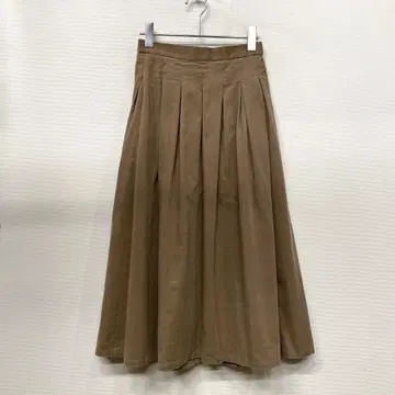 FORK&SPOON 코듀로이 베이지 스커트