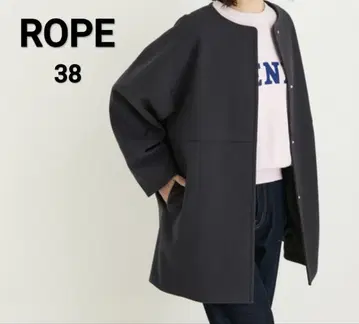 [ 새상품급 ] ROPE 로페 노카라 울 리버 숏코트