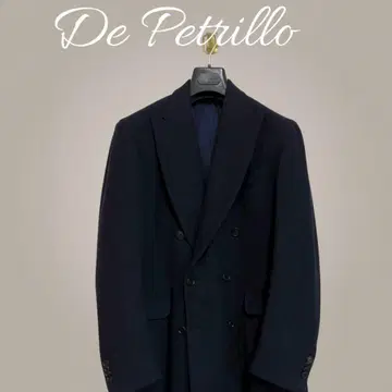 De Petrillo 데 페로 더블 체스터 코트 48 네이비