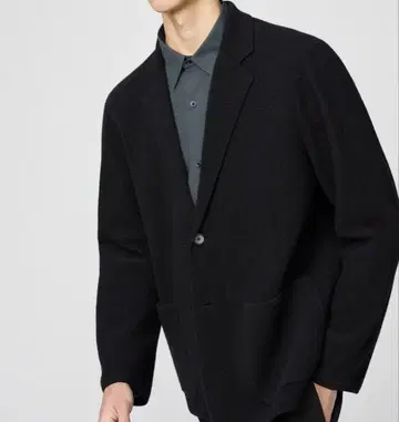 [미사용 새상품 택 포함] UNIQLO C 니트 자켓 XL 블랙