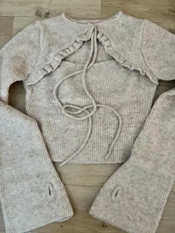 앤드마리 ANDMARY Anita ribbon knit tops