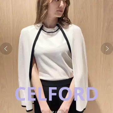 CELFORD 셀포드 2way 케이프 풀오버 화이트 FREE
