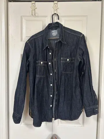 HOUSTON 다크 데님 긴팔 셔츠 L