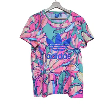 adidas 꽃무늬 바나나 반팔 T셔츠 팜 컴퍼니