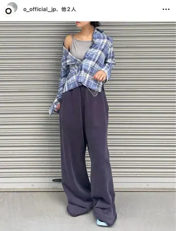 entire studios 다크 네이비 와이드 팬츠