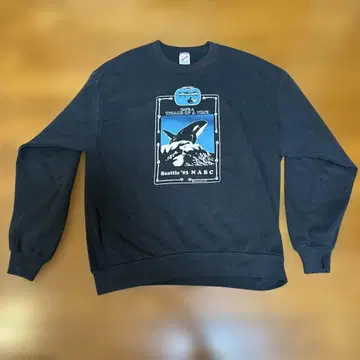 Seattle '93 NABC 블랙 맨투맨 L