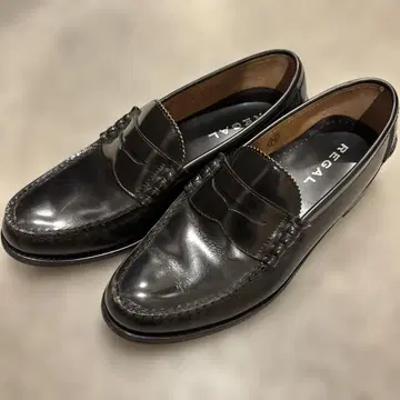 [ REGAL ] 블랙 코인 로퍼 26