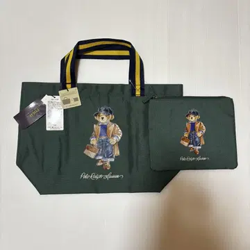 [ 미사용 새상품/파우치 포함 ] 랄프 로렌 폴로베어 백 토트 polo