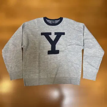 Yale Y 로고 맨투맨 그레이