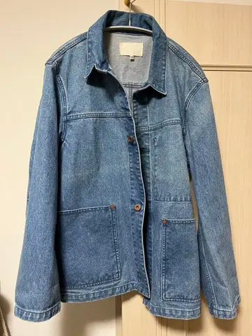 yokosakamoto 토 데님 커버올 자켓