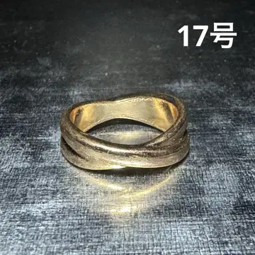 빈티지 패션 반지 골드 17호 트위스트 크로스링