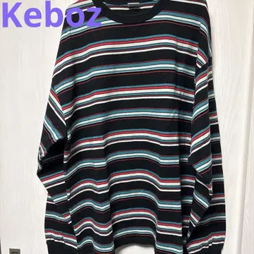 Keboz 긴팔 스트라이프 티셔츠