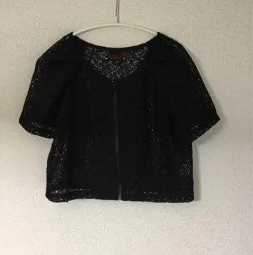 요칸 YOKANG 반팔 레이스 소재 볼레로 가디건