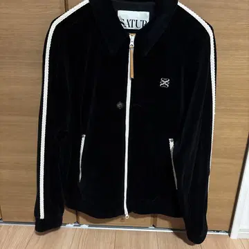 SATUR 블랙 저지 자켓