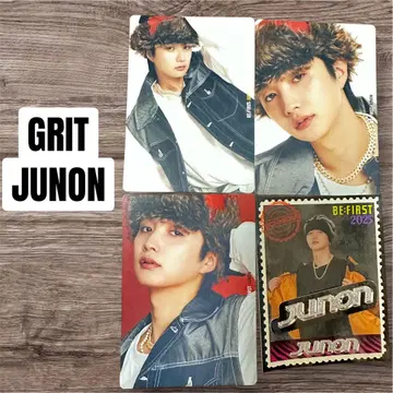 BE:FIRST GRIT JUNON 트레이딩 카드 스티커 세트