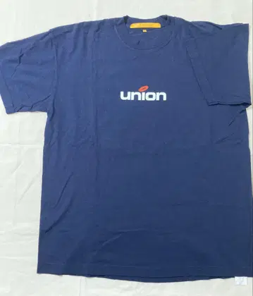 UNION 네이비 T셔츠 코튼 100%