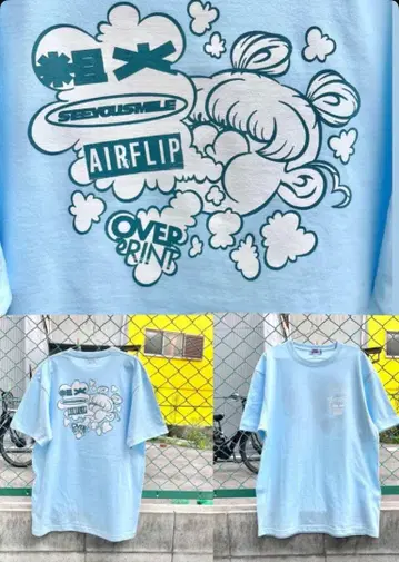 over print x AIRFLIP 티셔츠