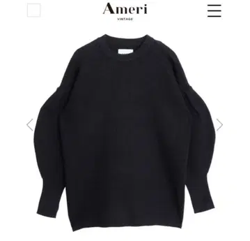 AMERI WAFFLLE LIKE PUFF SLEEVE KNIT