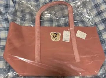러브리바이페이러 올드 테디 걸 와펜 토트백
