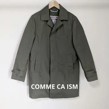 COMME CA ISM 올리브 그린 스텐카라 코트