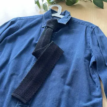 UNITED ARROWS 유나이티드 애로우즈 니트 타이 넥타이 블랙