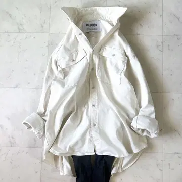 컨디션 최상 BEAMS 별주 헬시 데님 Noosa 오버 셔츠 루즈핏