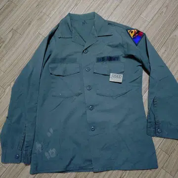 빈티지 U.S. ARMY 밀리터리 자켓 올리브 그린