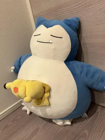 말랑말랑 봉제 인형 포켓몬 Sleep 잠자는 카비곤 & 피카츄