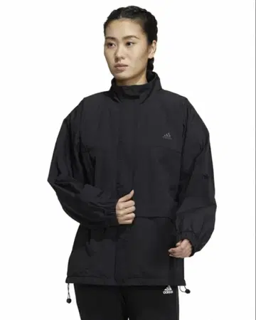 [택 포함 새상품] 아디다스 adidas 우븐 풀 집업 자켓 블랙
