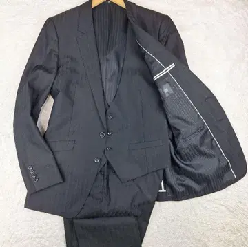 정장 셀렉트 쓰리피스 셋업 블랙 A7