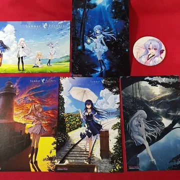 Summer Pockets 소라카도 아오이 캔뱃지 엽서 세트