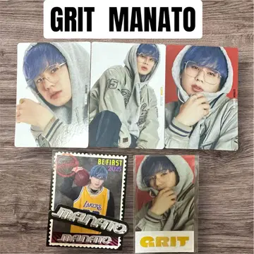 BE:FIRST GRIT MANATO 트레이딩 카드 스티커 세트
