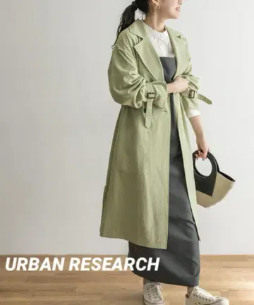 URBAN RESEARCH [ 발수 방꽃가루 가공 ] 드로스트 트렌치코트