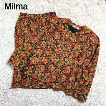 Milma 산미리아 자수 디자인 스커트 셋업