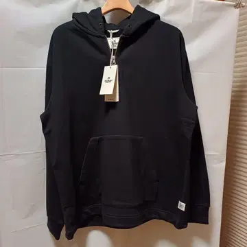 REIGNING CHAMP 하프 지퍼 후드티 블랙