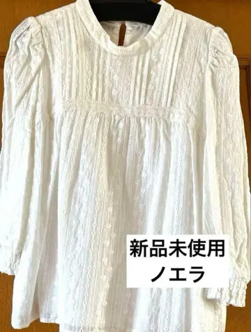 새상품 노엘라 코튼 레이스 긴팔 미사용 noela
