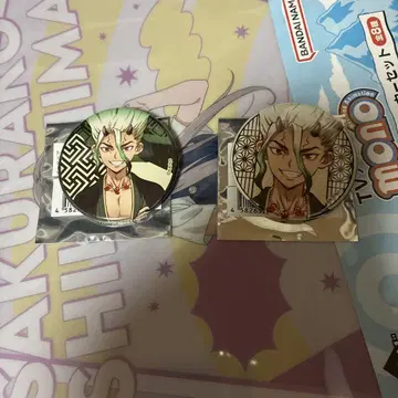 Dr.STONE 이시가미 센쿠 캔뱃지 백귀야행 등신 업